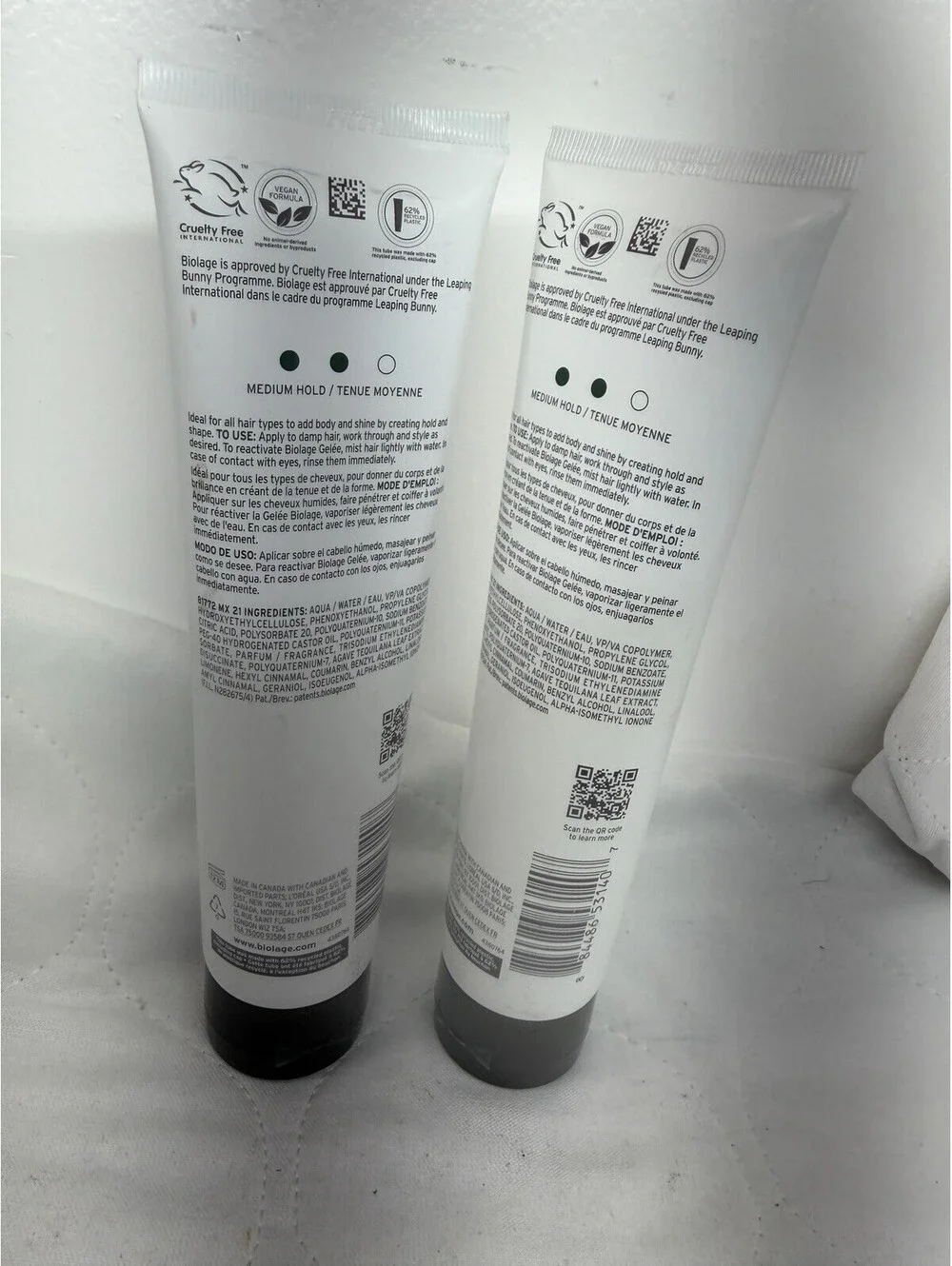 (2 Pack) Biolage Styling Gelée Firm Hold Hair Gel 5oz Adds Shine Control Duo